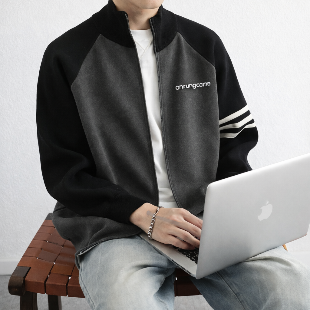 Onrungome American retro style cardigan sweater