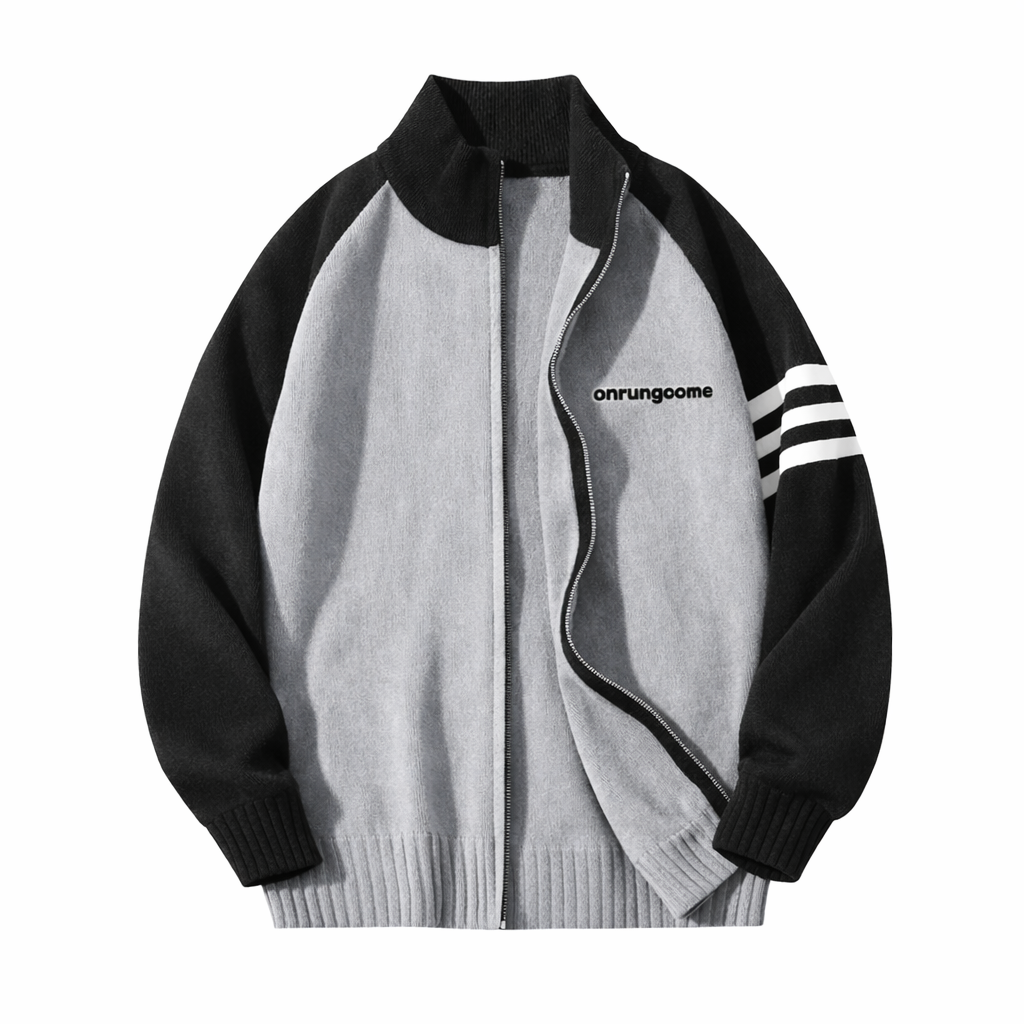 Onrungome American retro style cardigan sweater