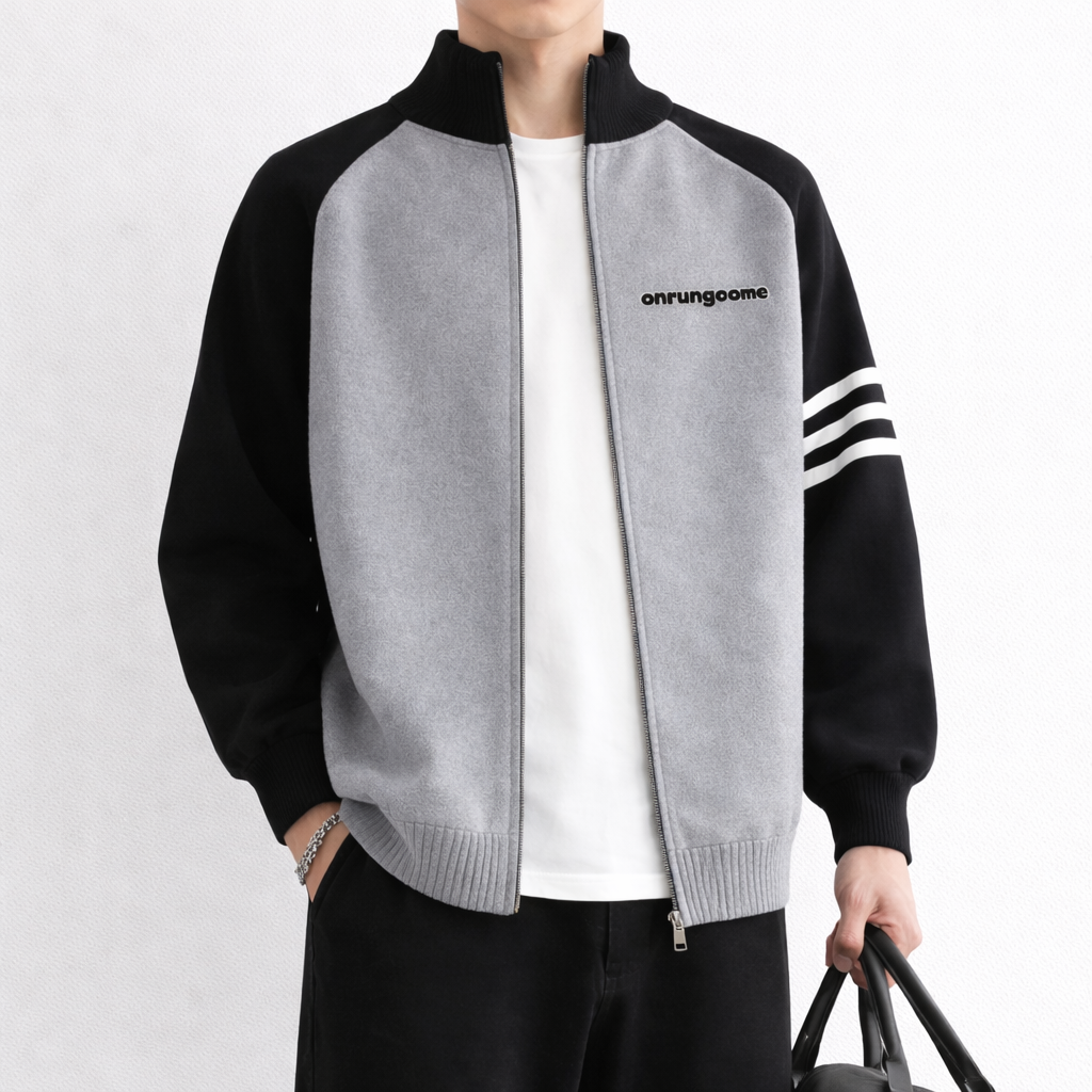 Onrungome American retro style cardigan sweater