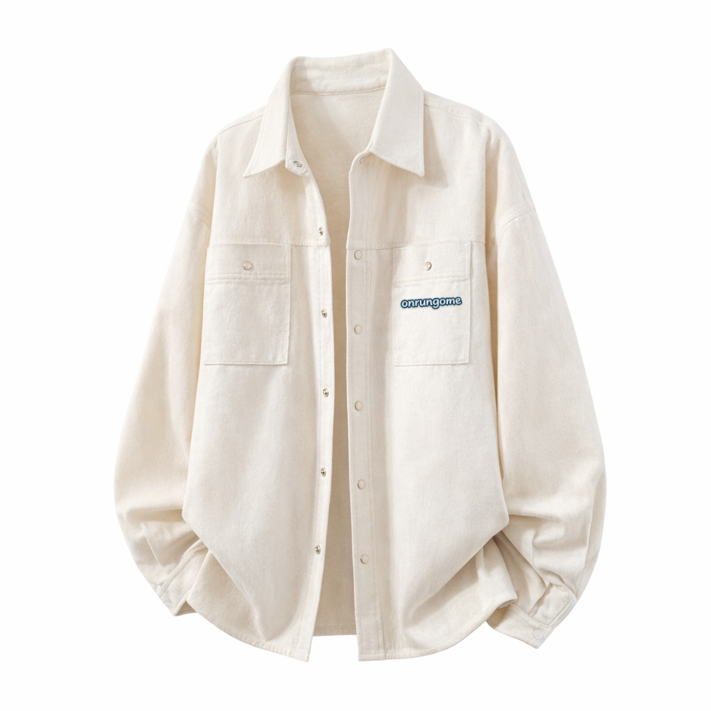 Onrungome lapel long-sleeved shirt