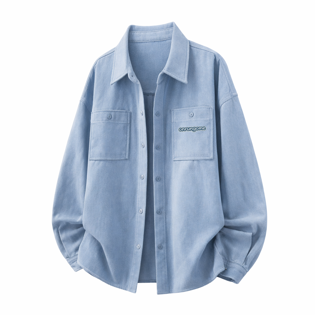 Onrungome lapel long-sleeved shirt